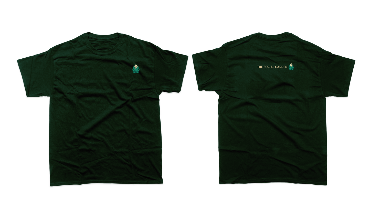 The Social Garden Dark Green T-Shirt